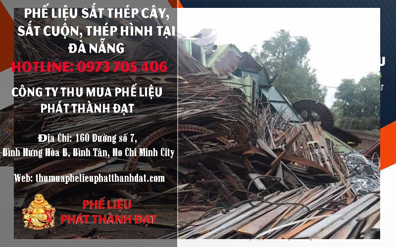 Thu mua phế liệu sắt cây, sắt phi, sắt cuộn, sắt thép hình tại Đà Nẵng 